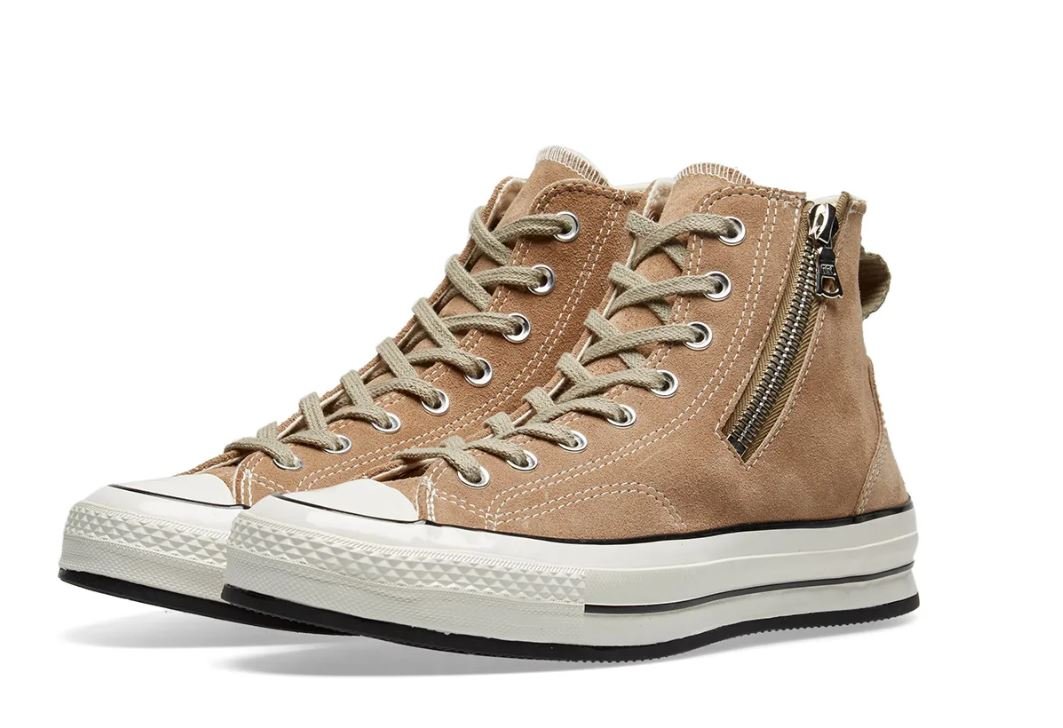 日貨代購CITY】CONVERSE CHUCK TAYLOR 1970S RIRI ZIP 頂級拉鍊麂皮米