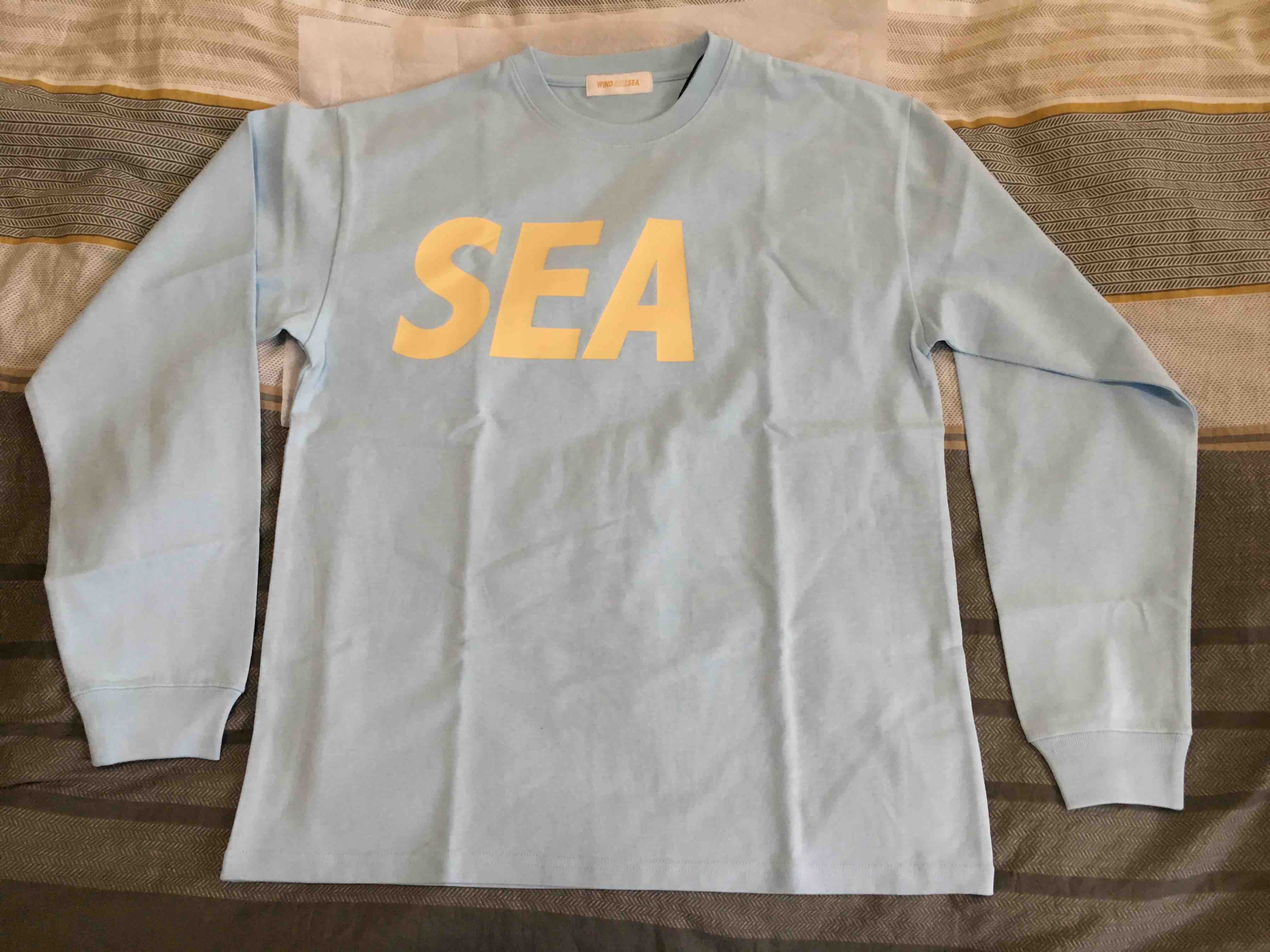 WIND AND SEA LS SHIRT SKY-ECRU CITY BOY SSZ 天空藍長谷川熊本