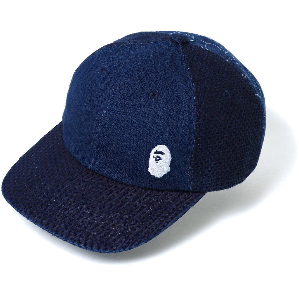 日貨代購CITY】A BATHING APE BAPE INDIGO CAP 丹寧迷彩拼接帽子老帽