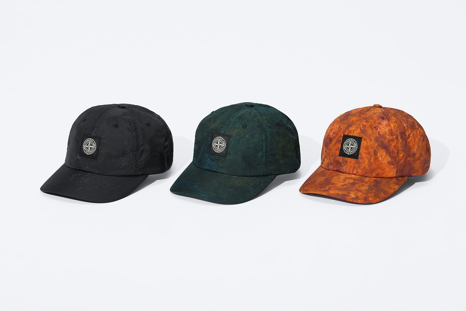 ☆LimeLight☆ Supreme x Stone Island Quilted Nylon 6-Panel 帽子 