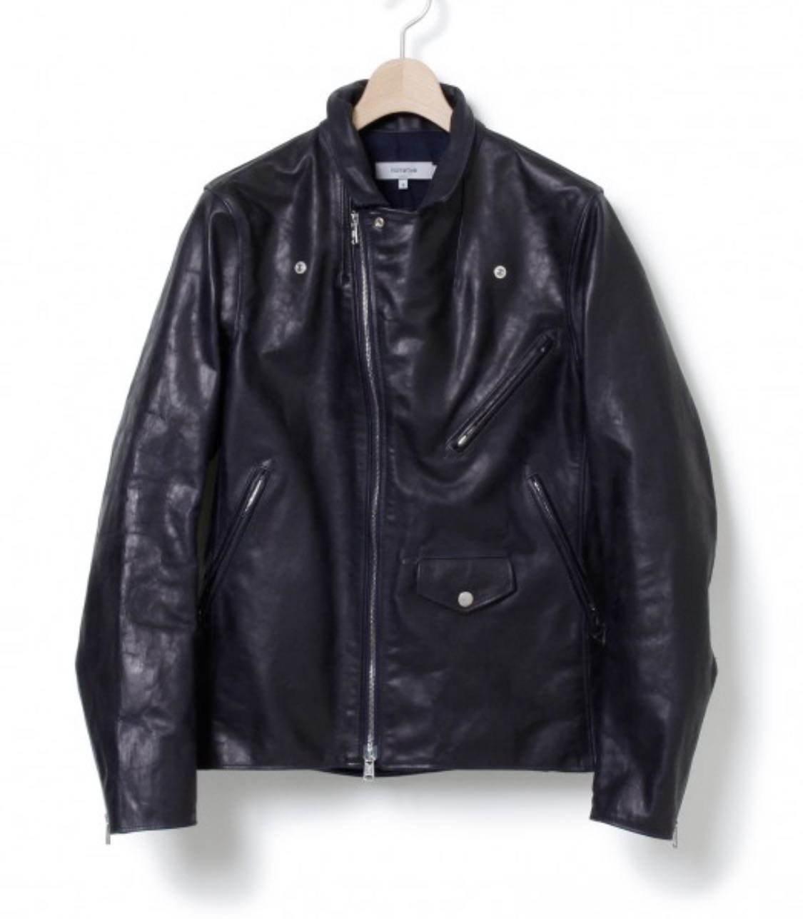 nonnative rider leather jacket 皮衣騎士外套size:0 2手美品黑色日本