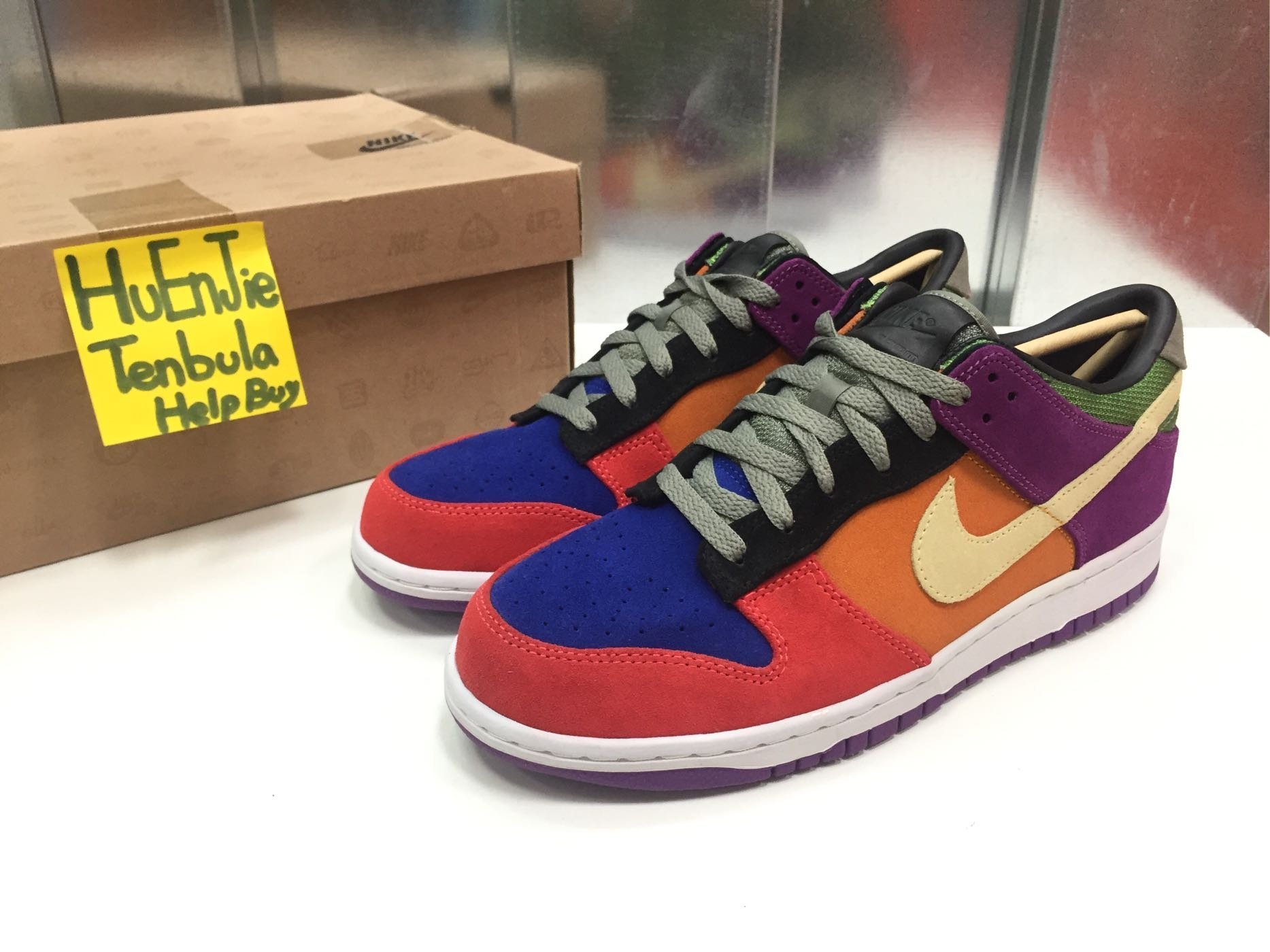 Nike Dunk PRM Low Viotec SP Rainbow Zoom Air 617069-550 彩虹