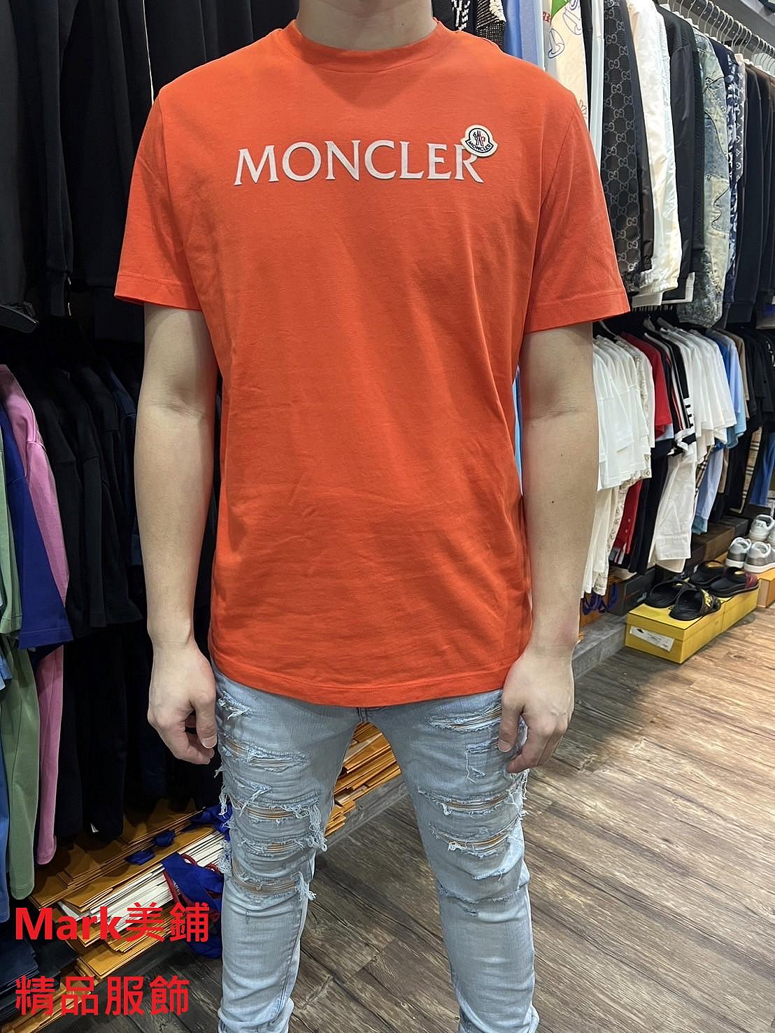 【Mark美鋪】MONCLER  LOGO 橘色 短袖