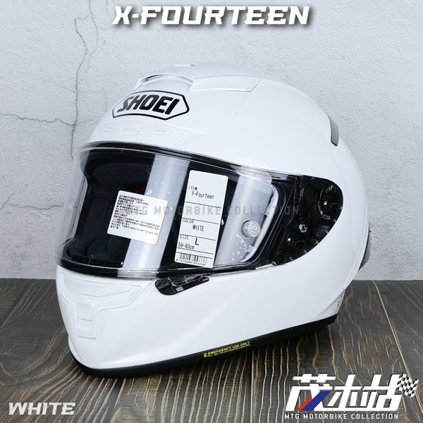 当店限定販売 SHOEI X-14 White SIZE59-60cm L 未使用品 ienomat.com.br