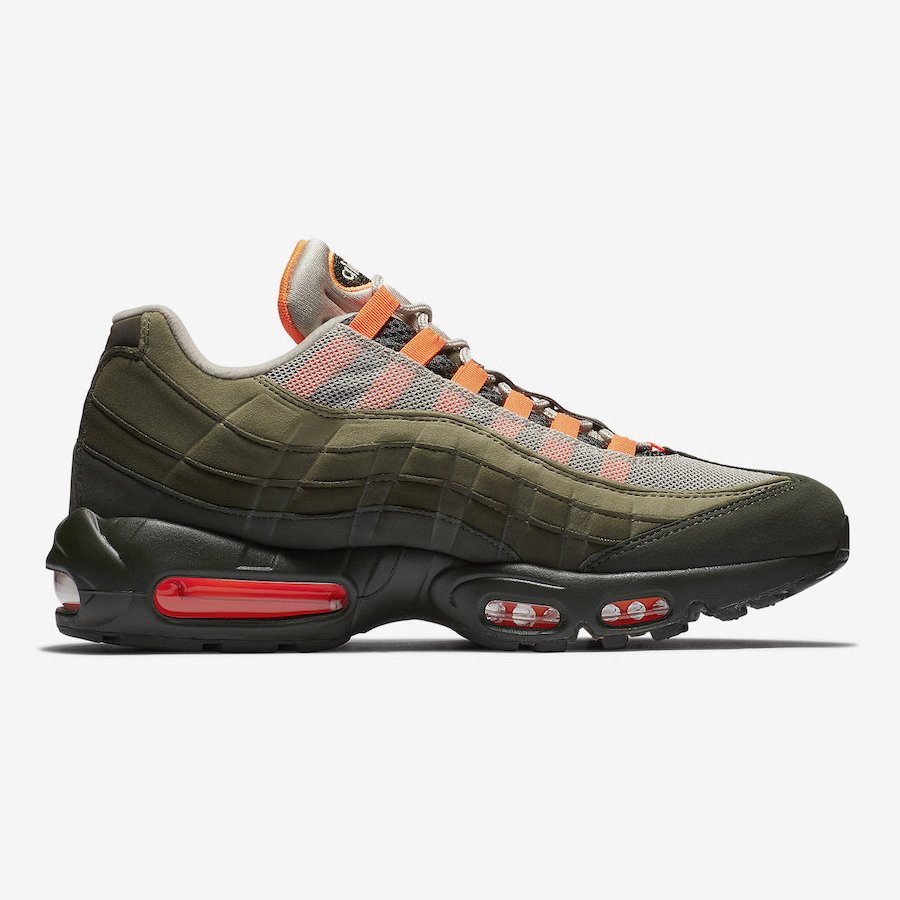 R'代購NIKE Air Max 95 Og Dark Stucco 灰綠橘紅At2865-200 男女段