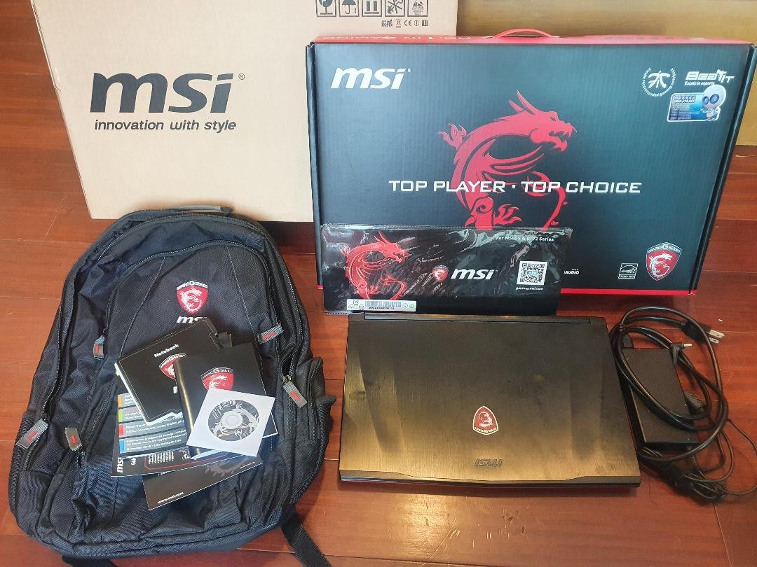 微星 電競筆電 原價4萬5 MSI GE62 2QD 請詳閱商品介紹說明 筆記型筆電 電腦 i7 GTX960獨顯 背包