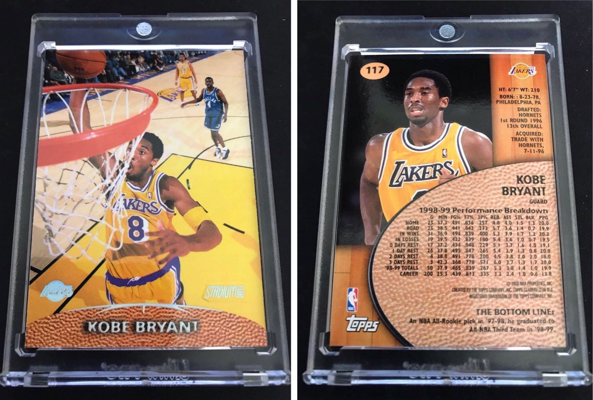 🐍1999-00 Stadium Club First Day Issue #117 Kobe Bryant 109/150（含普卡一張）