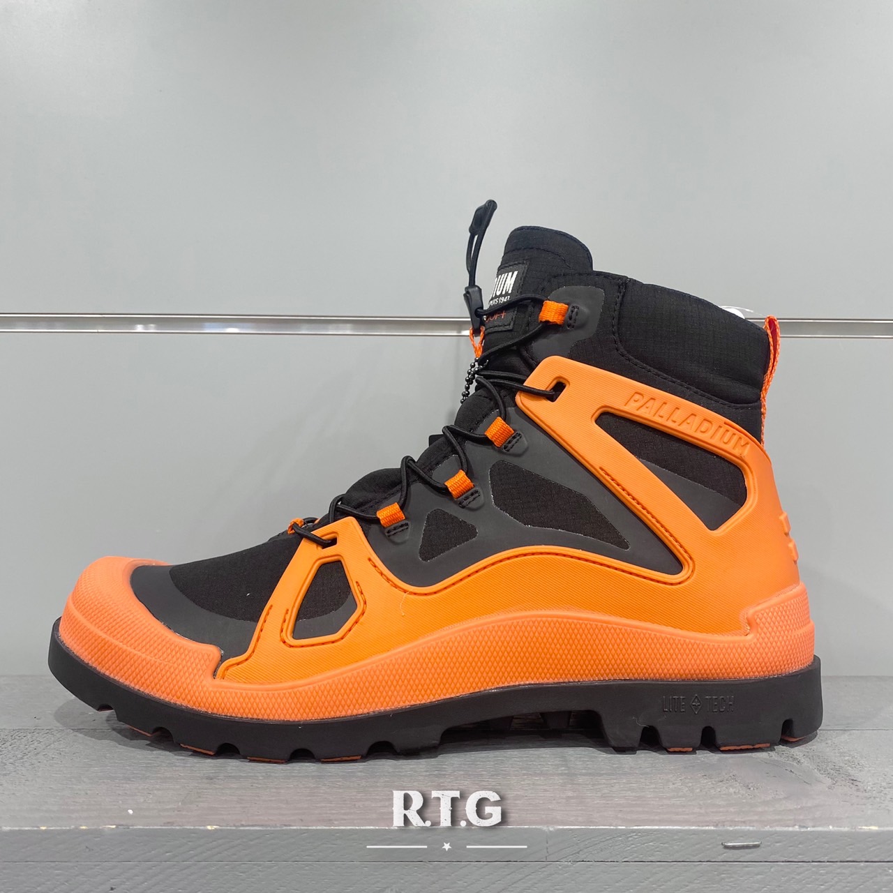 【RTG】PALLADIUM PAMPA LITE+CAGE WP+ 橘色 高筒 防水 快穿 男鞋 08845-075