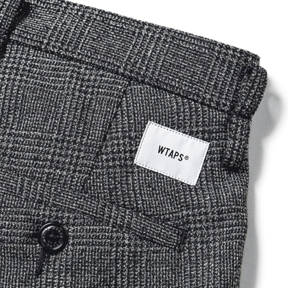 日貨代購CITY】2020AW WTAPS TUCK TROUSERS WOOL TWEED 格紋羊毛長褲