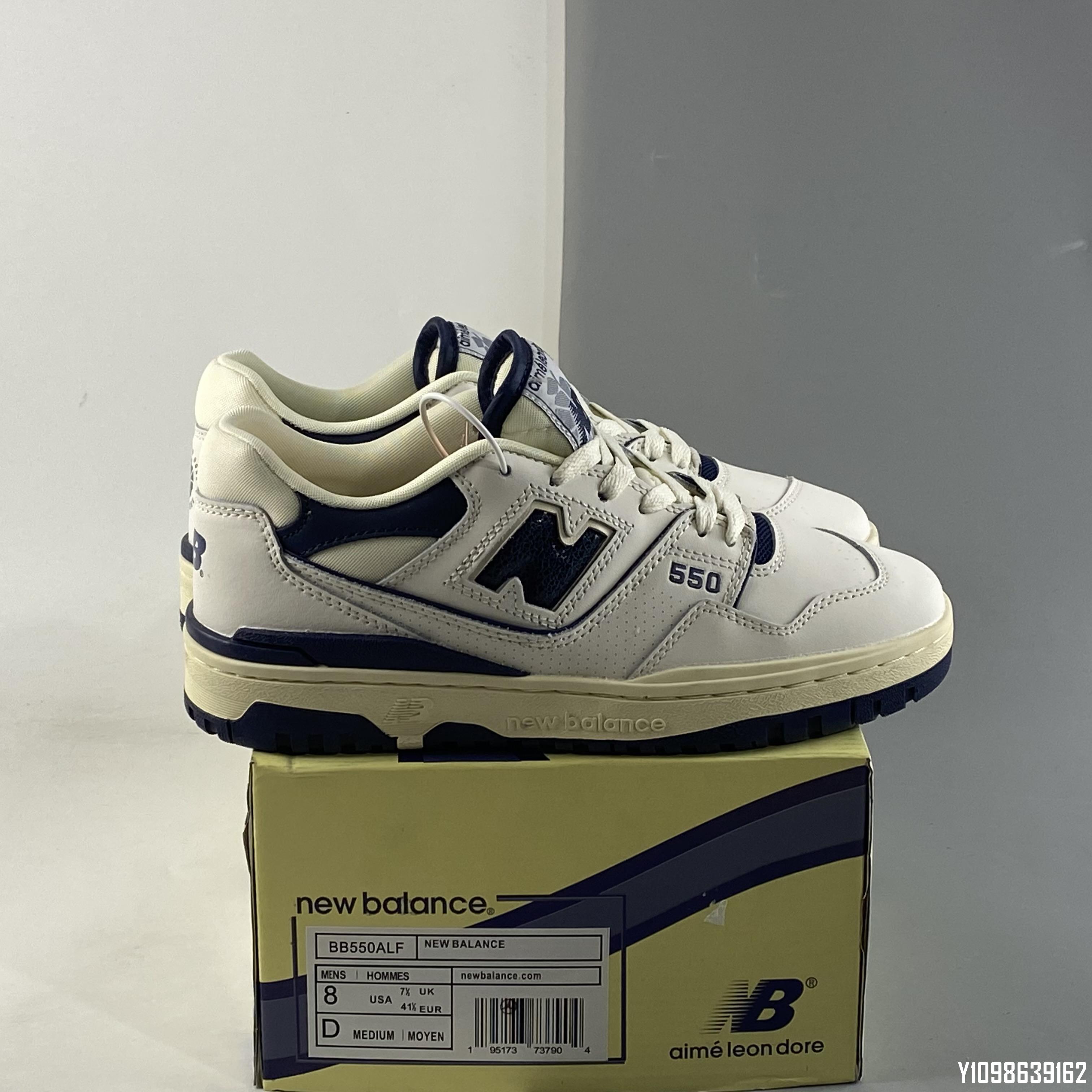 AIMé LEON DORE x New Balance BB550 黑白百搭滑板鞋BB550ALF 36-45