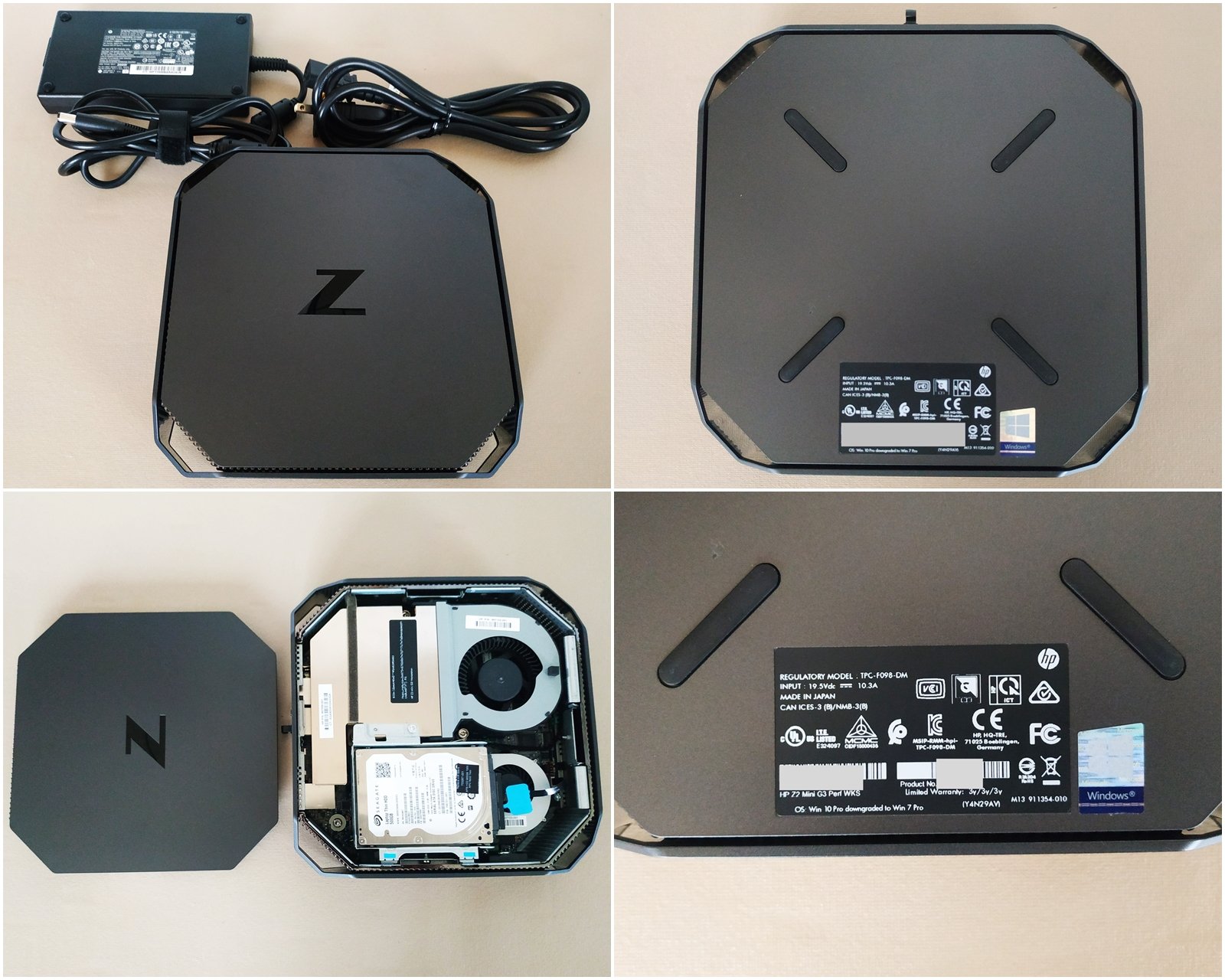 【日本原裝 中古良好美品】惠普 HP Z2 Mini G3 繪圖工作站 迷你工作站 Quadro M620 專業繪圖卡