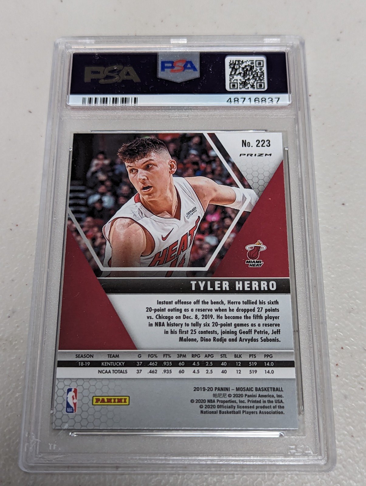 2019-20 Mosaic Genesis #223 Tyler Herro RC PSA10 | Yahoo奇摩拍賣