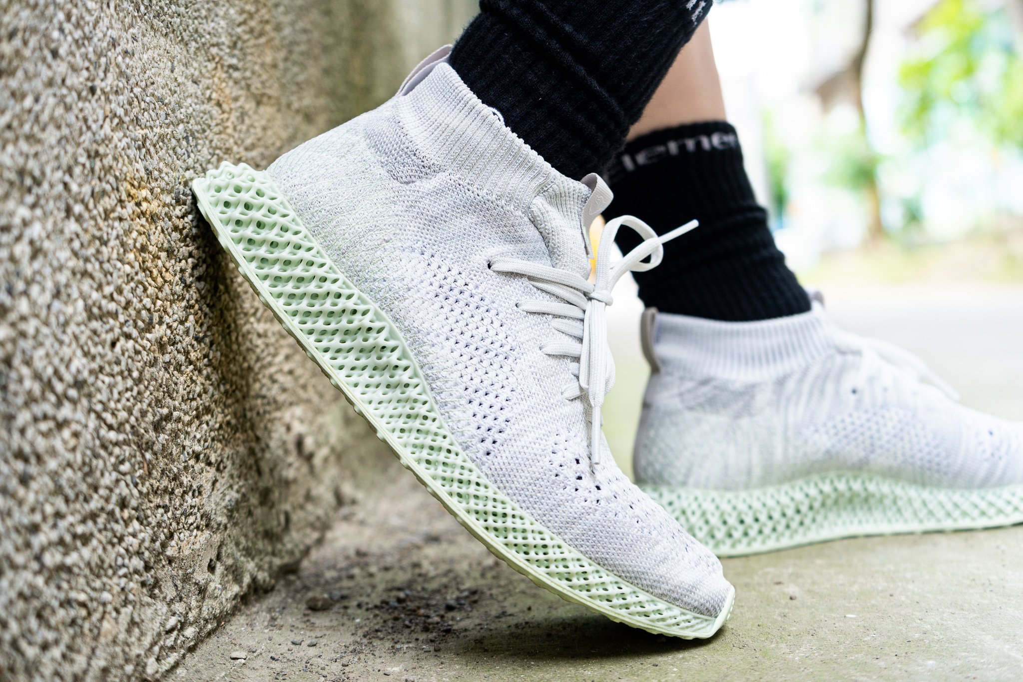 A-KAY0】ADIDAS CONSORTIUM RUNNER MID 4D WHITE 白灰綠【EE4116