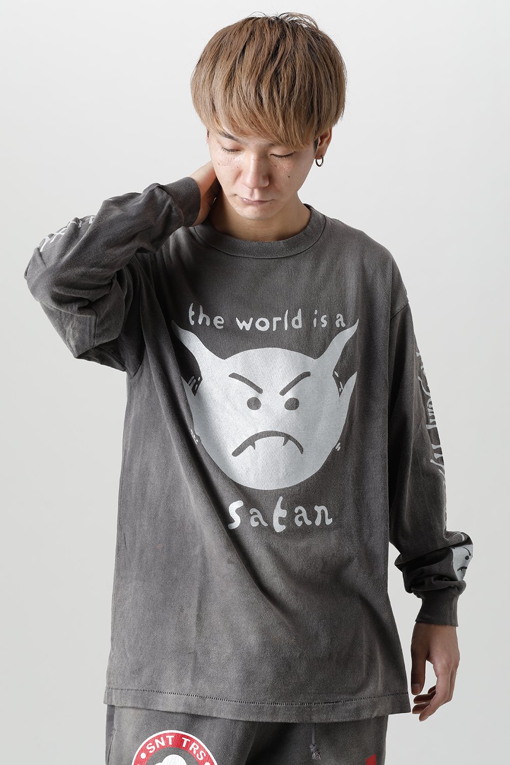 Saint michael Satan Long sleeve T-shirt | Yahoo奇摩拍賣