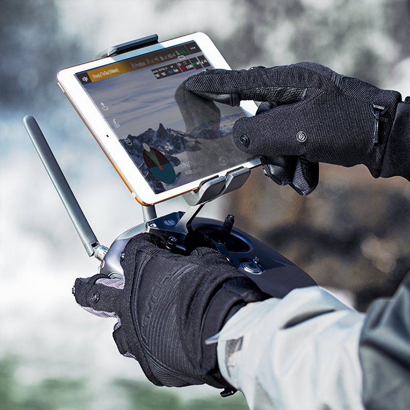 PGYTECH無人機觸屏保暖手套冬季戶外防寒攝影手套男登山滑雪大疆