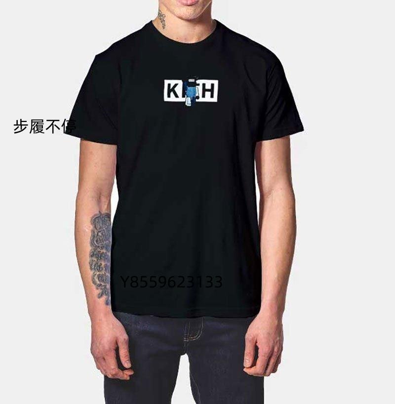 限量聯乘KITH x Bearbrick Logo Tee 暴力熊刺綉短袖T恤短T | Yahoo奇摩拍賣