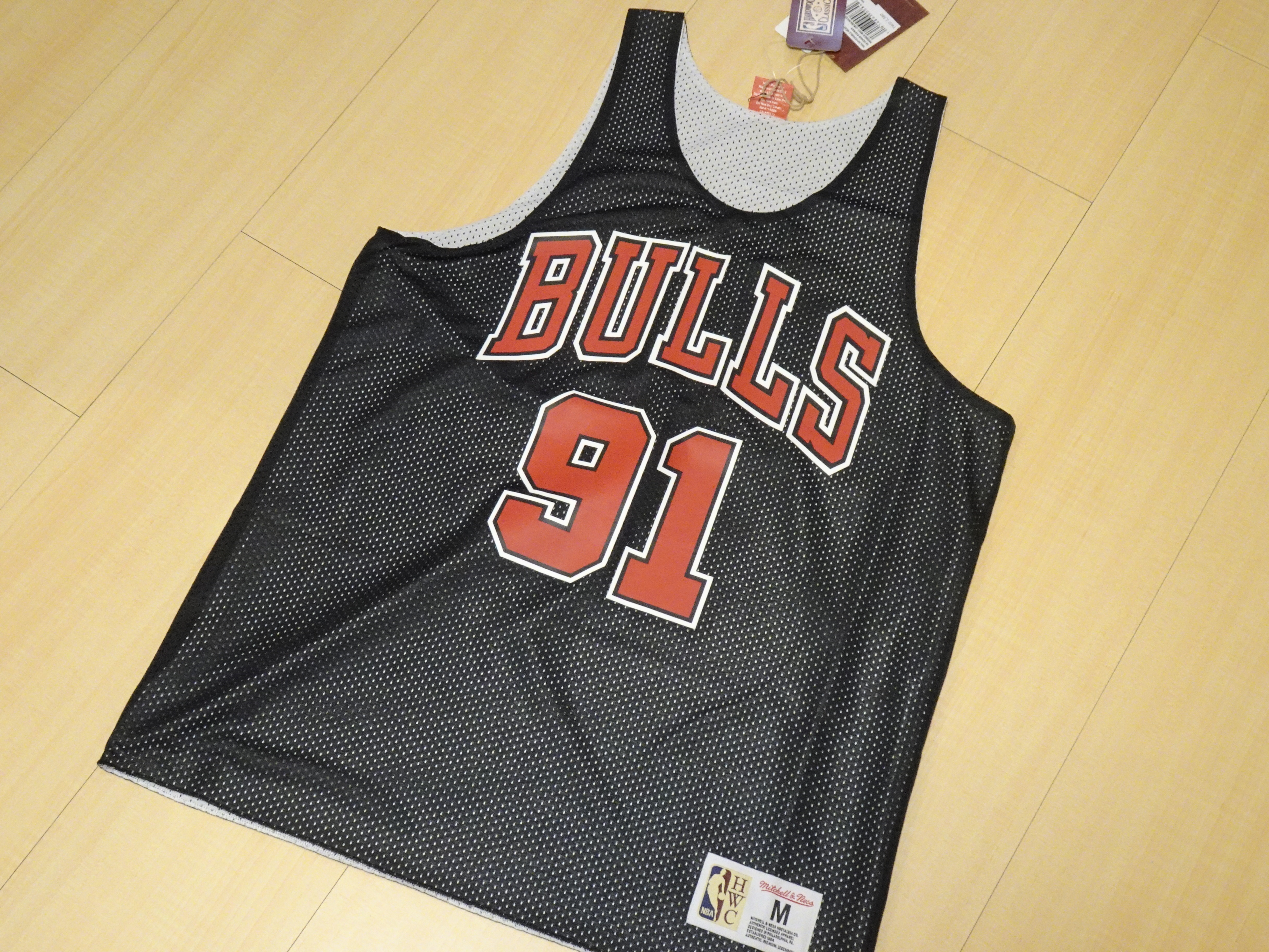 Mitchell & Ness M&N NBA 芝加哥公牛隊小蟲Dennis Rodman 91雙面練習