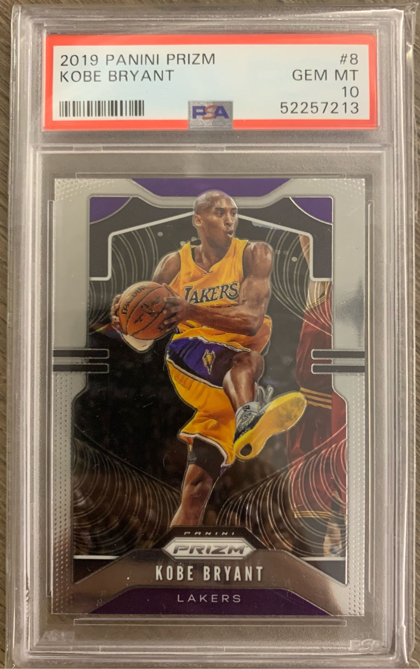 2019 Prizm Kobe Bryant 老大最後一張卡 鑑定卡 完美PSA10