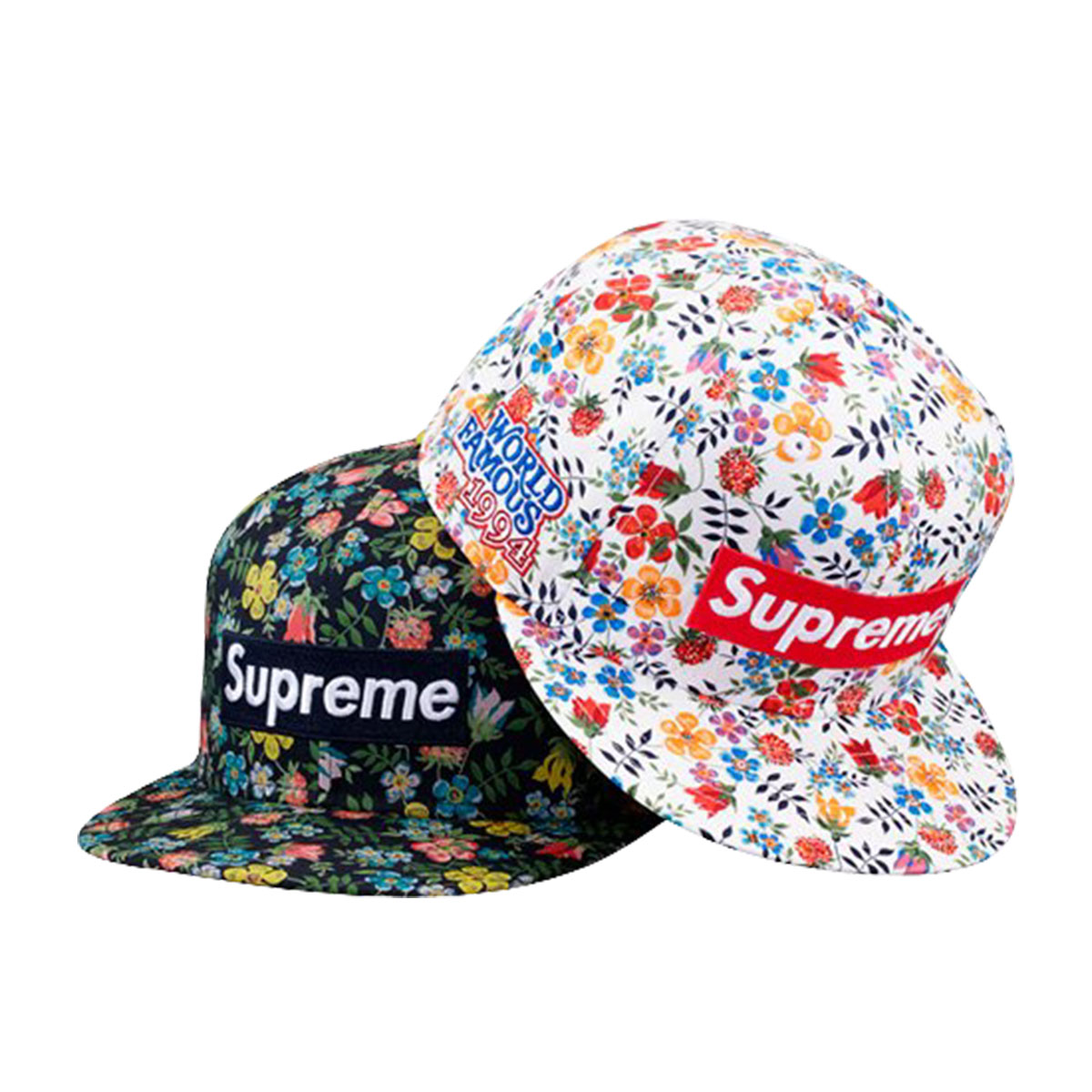 SUPREME X LIBERTY X NEW ERA 5950 FLORAL BOX LOGO 黑棒球帽| Yahoo