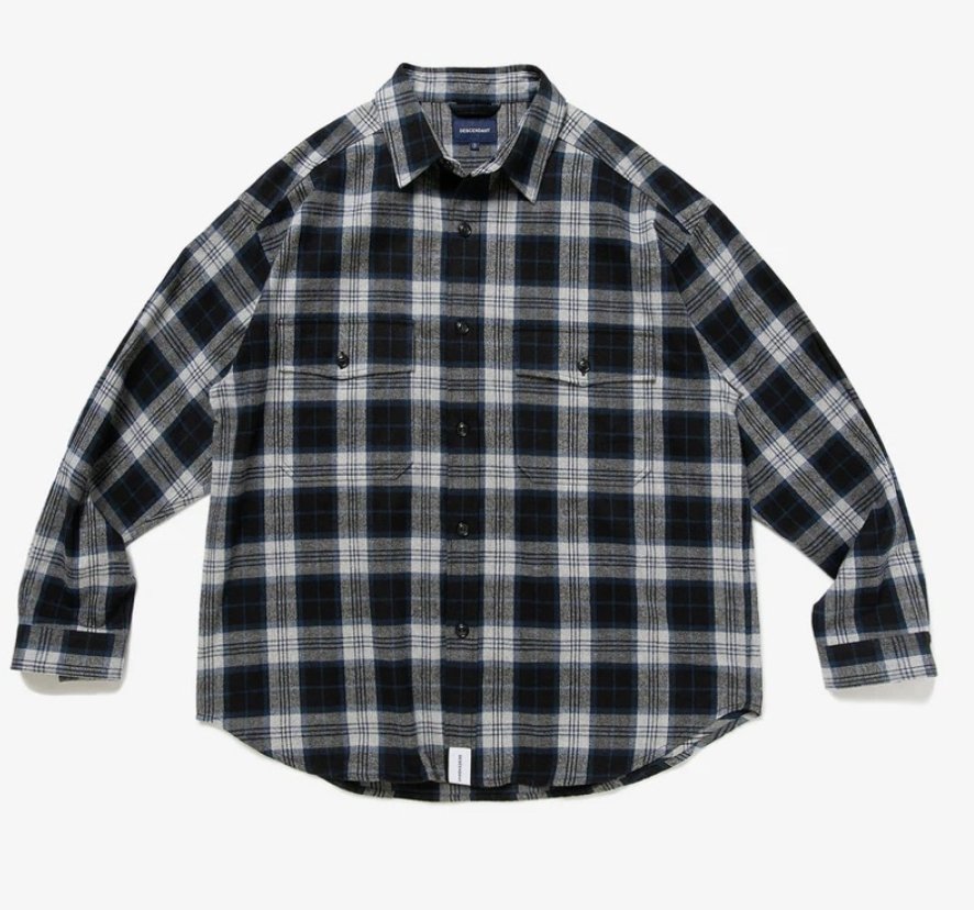 ディセンダント 22AW CPOC PLAID LS SHIRTサイズ1美品 - シャツ