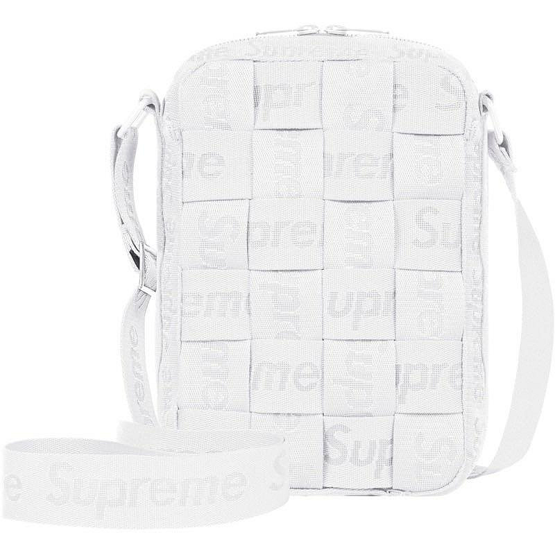 SUPREME WOVEN SHOULDER BAG 編織包側背包斜背包隨身小包白色| Yahoo