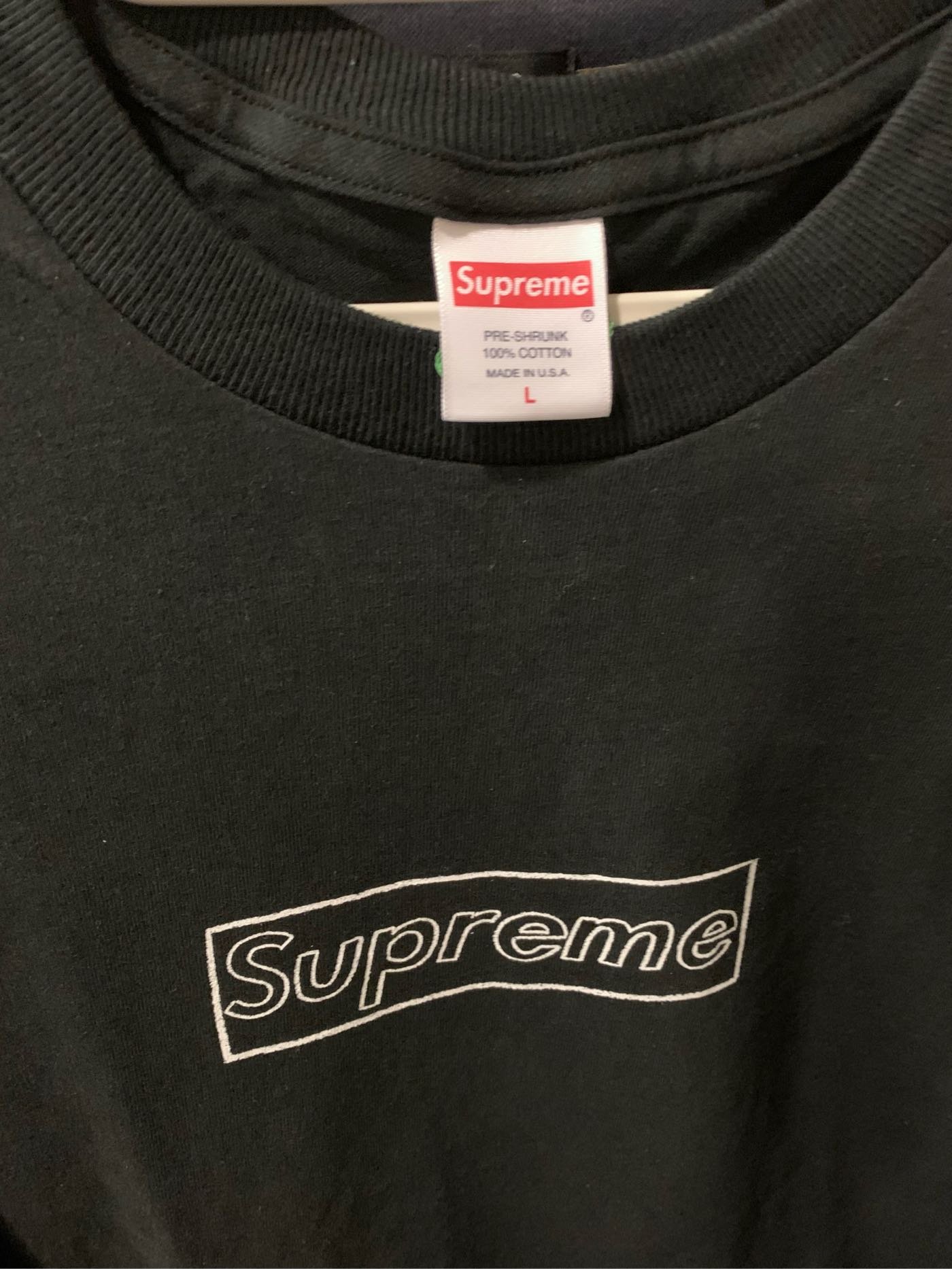 Supreme 21SS Kaws box logo bogo tee 短袖T恤t-shirt 黑色深藍白色