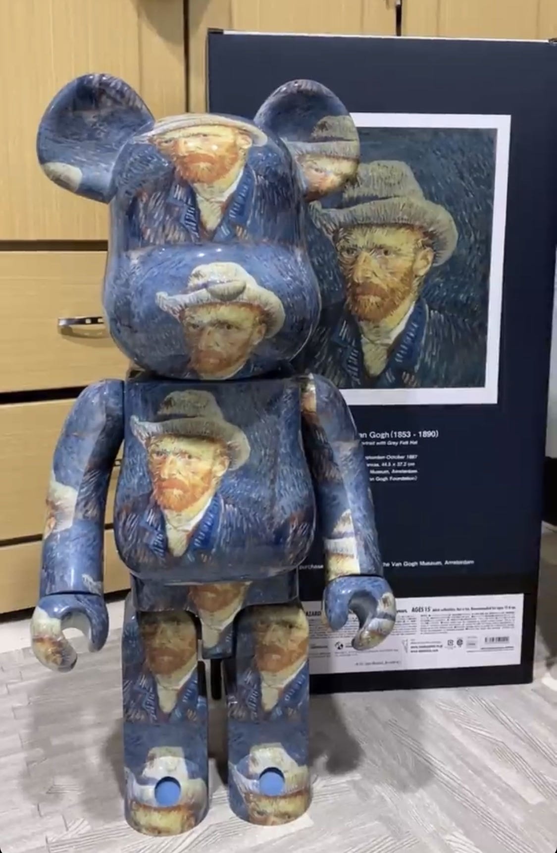 MEDICOM TOY - ゴッホ展 ベアブリック BE@RBRICK Van Gogh 100%&400%の