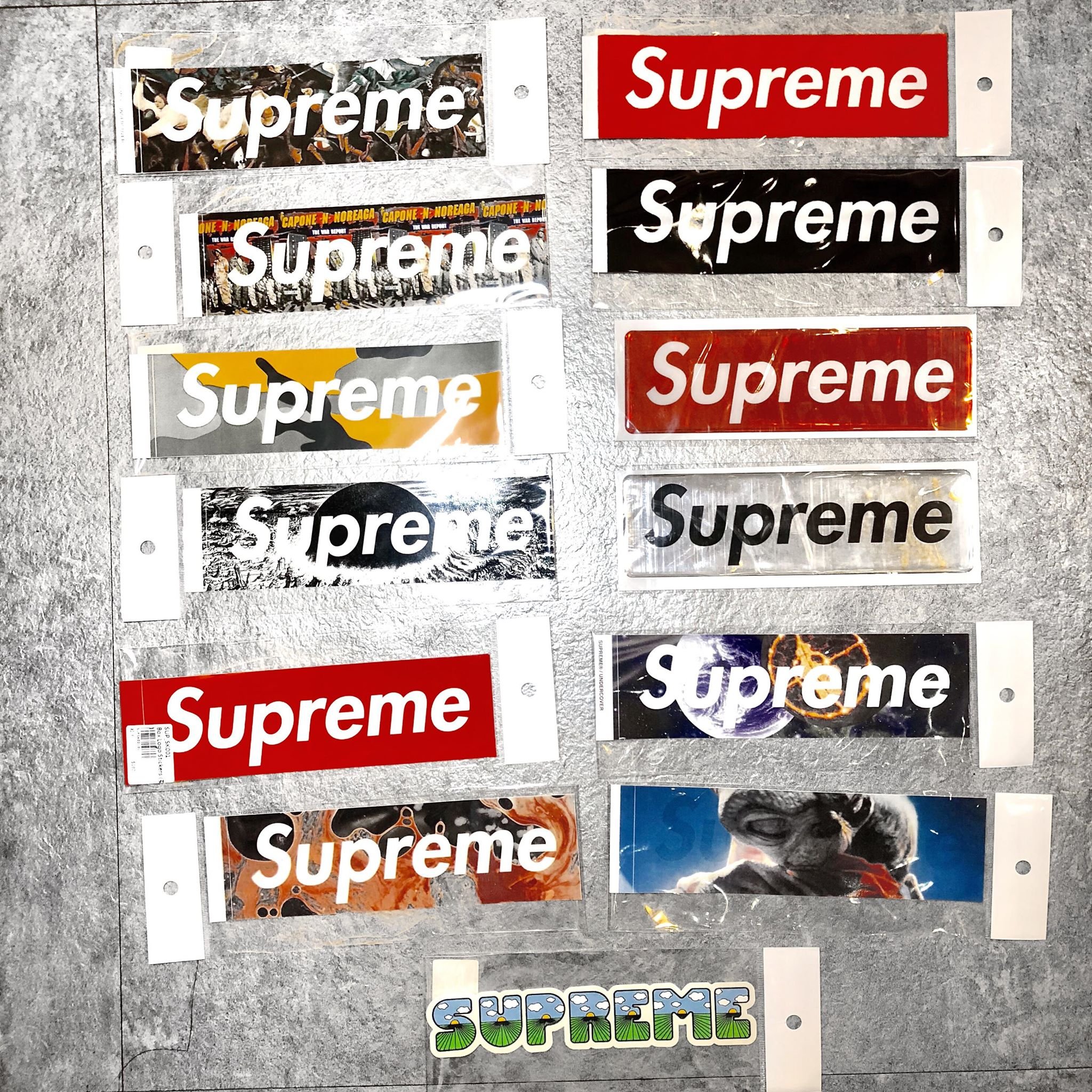 Faithful】SUPREME Blood and Semen Box Logo Sticker 精&血貼紙