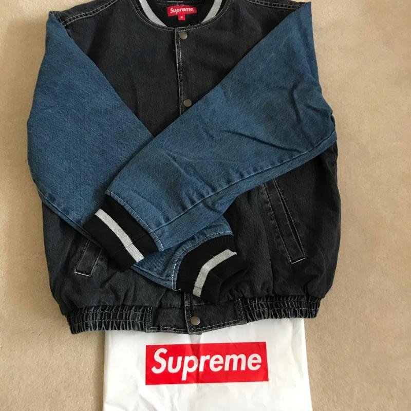 Supreme 2018年春夏 Denim Varsity Jacket