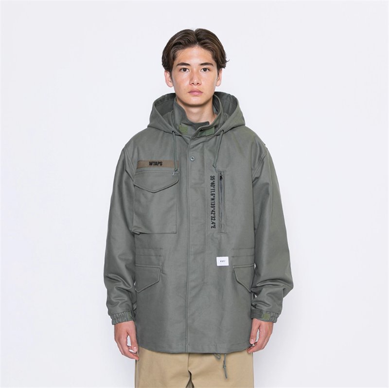 希望商店】 WTAPS WSFM / JACKET. COTTON. TWILL 20AW 軍事連帽夾克