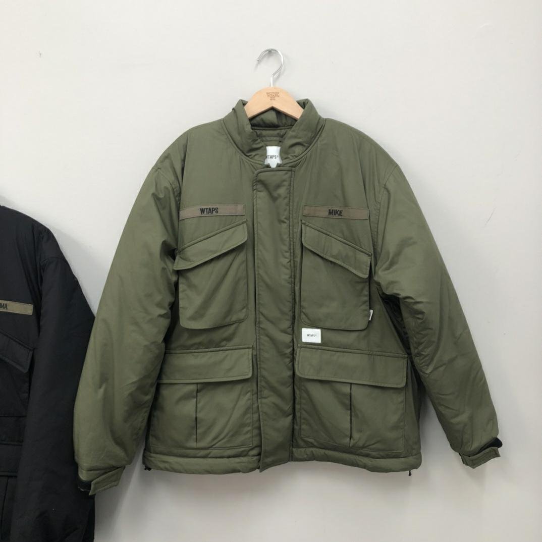 19AW WTAPS MC/JACKET.COPO.TAFFETA 余文樂同款工裝四袋加厚大棉衣棉服