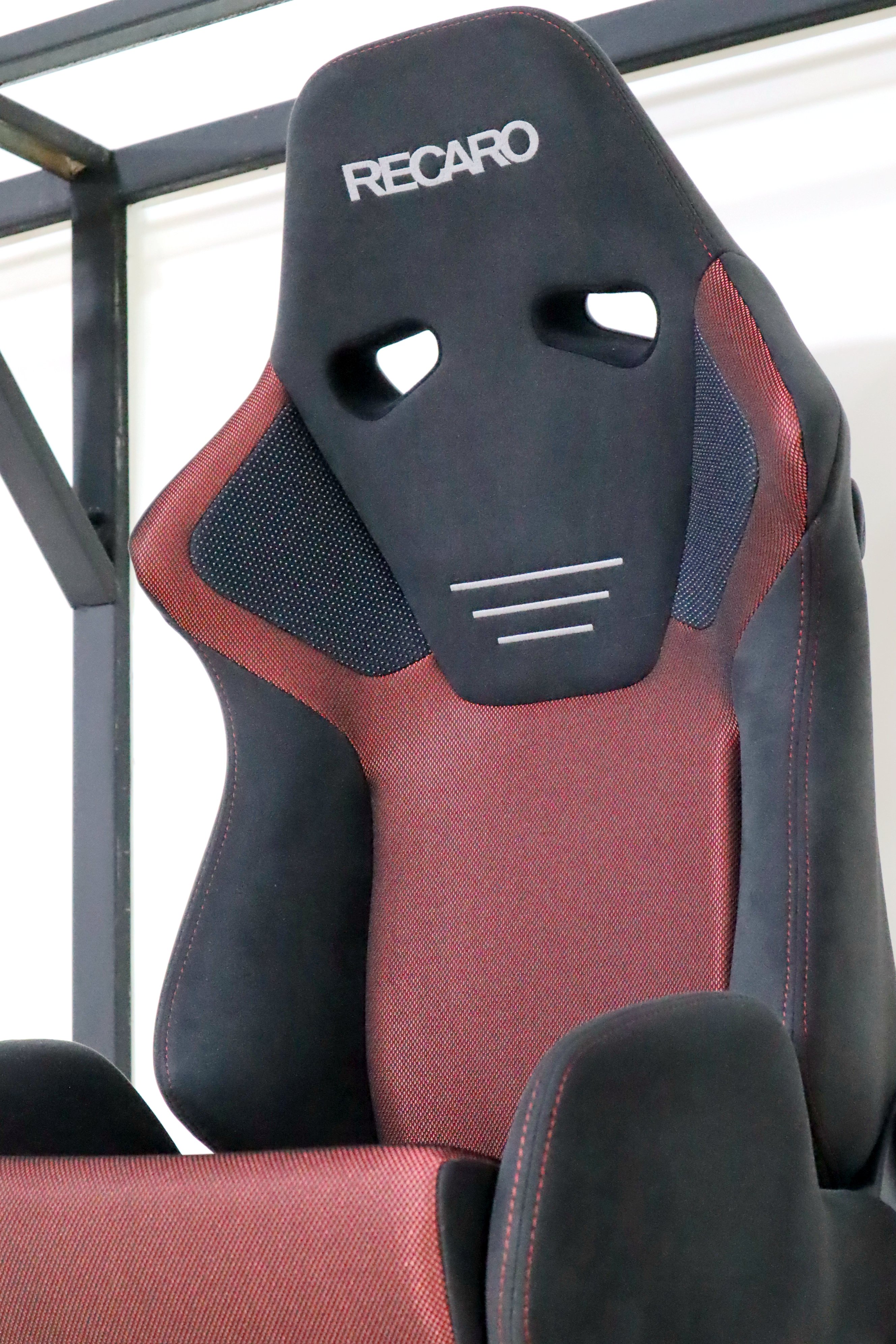 全新進口RECARO SR-6 GK 紅/黑可調賽車椅L板滑槽角架換布皮革牛皮卡夢