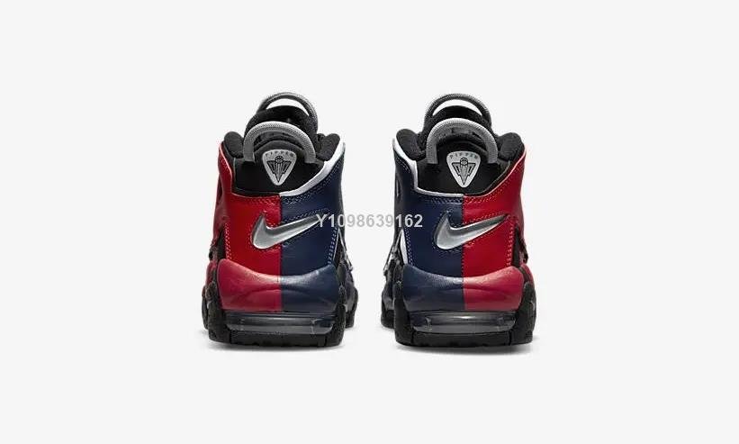 代購】Nike Air More Uptempo 黑紅藍陰陽鴛鴦休閒運動鞋DM0017-001 男