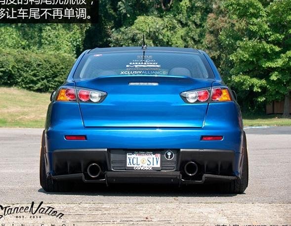 碳纖維Lancer EVO X\翼神改裝北美版CSL尾箱蓋\翹鴨尾蓋