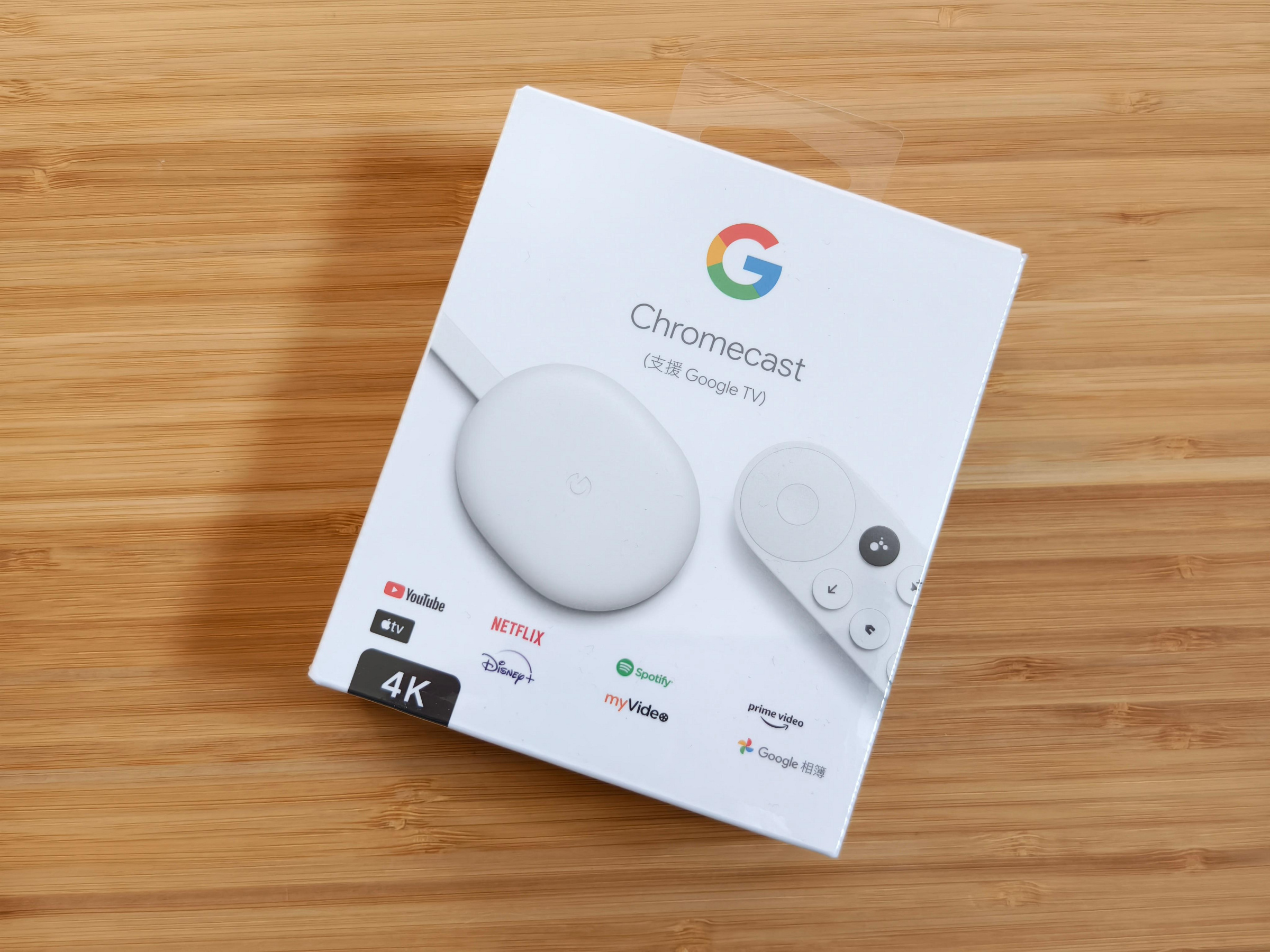 Google Chromecast (支援Google TV, 4K版本) 第四代電視棒 台灣公司貨【特賣1690元】