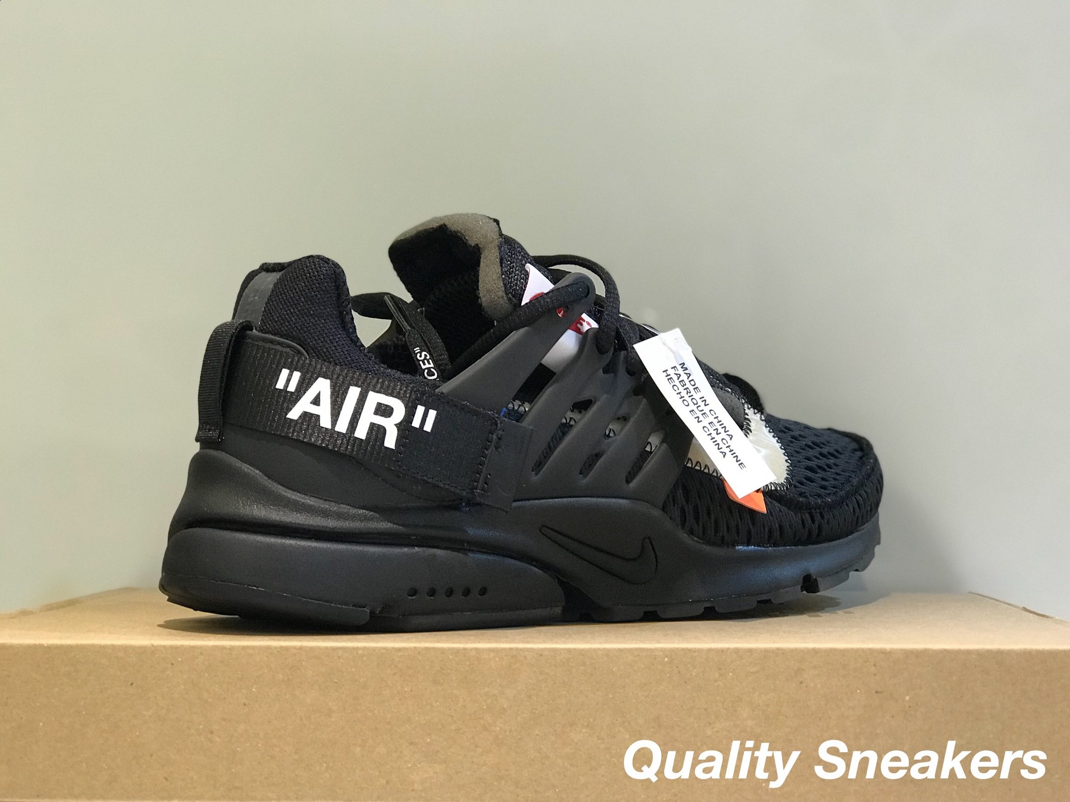 現貨- Off-White x Nike Air Presto The 10 全黑黑魚骨AA3830-002