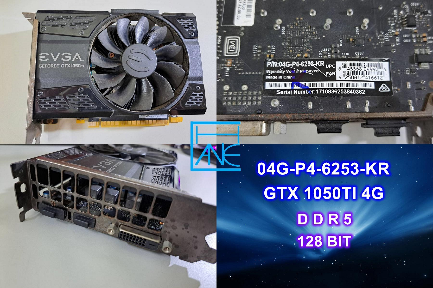 【 大胖電腦 】EVGA艾維克 04G-P4-6253-KR 顯卡/GTX1050TI 4G/HDMI/保固30天 直購價1400元