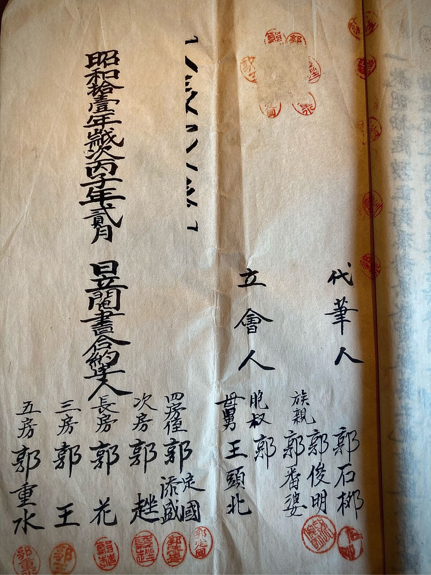 日治（日據）時代鬮書合約簿（昭和十一年） | Yahoo奇摩拍賣