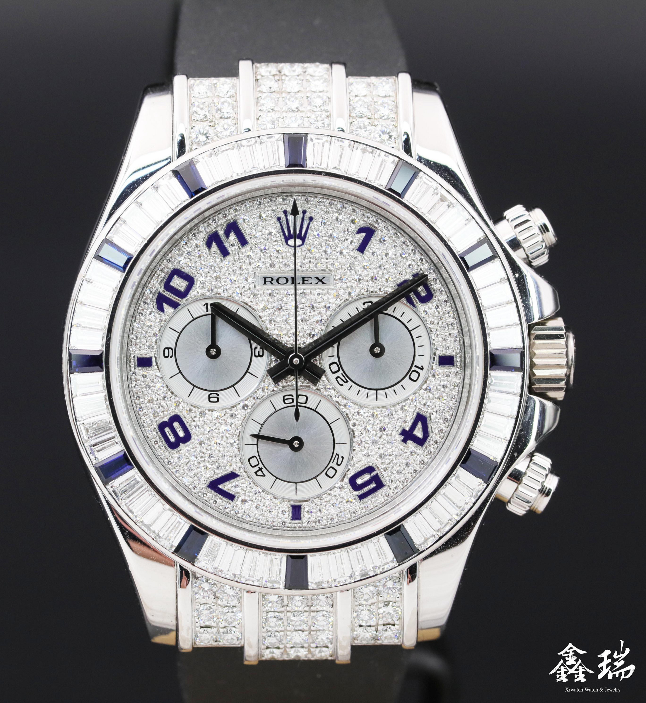 【鑫瑞鐘錶】ROLEX 勞力士 Daytona 11659912SA 迪通拿 18K白金 原廠鑽圈 原廠滿天星面盤 盒單