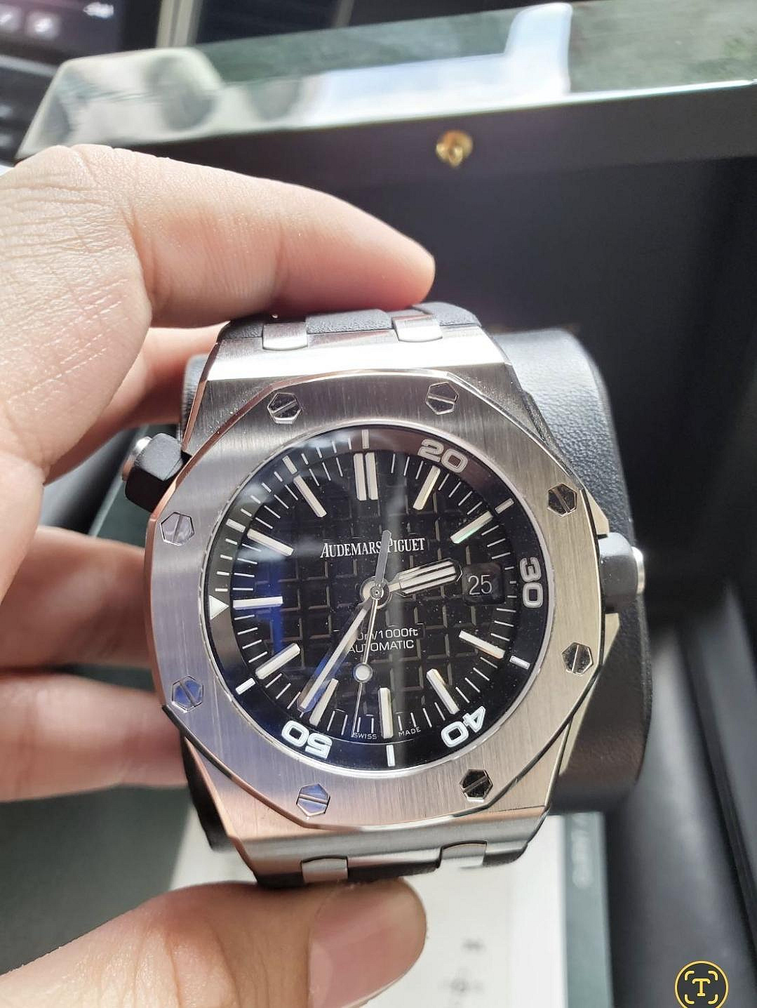 #史丹力名錶交流 AP 愛彼 15710 Royal Oak Offshore Diver 皇家橡樹 離岸型 潛水錶 Audemars Piguet 透背