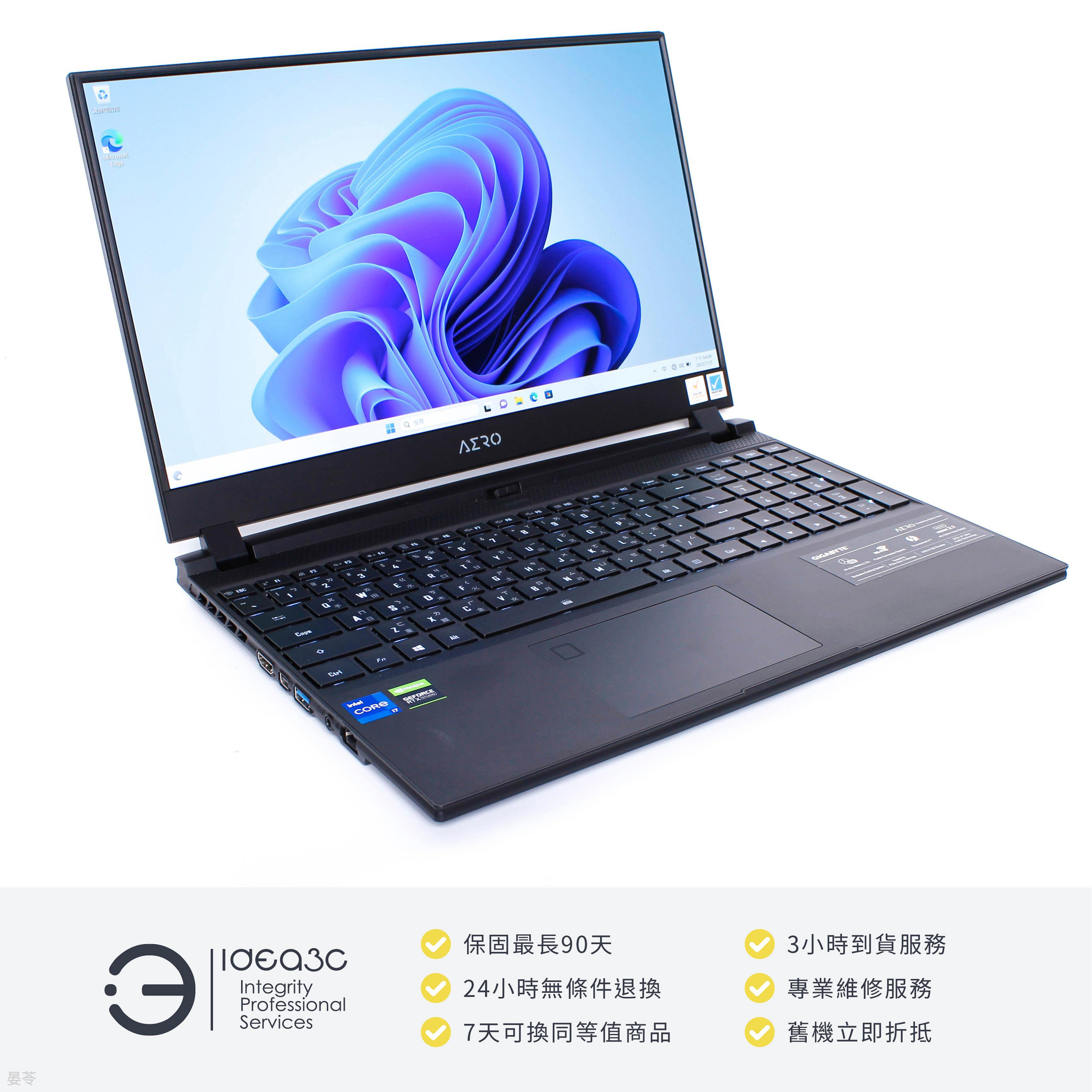 「點子3C」Gigabyte Aero 15 15.6吋筆電 i7-11800H【店保3個月】16G 1T SSD RTX3080-8G DB929