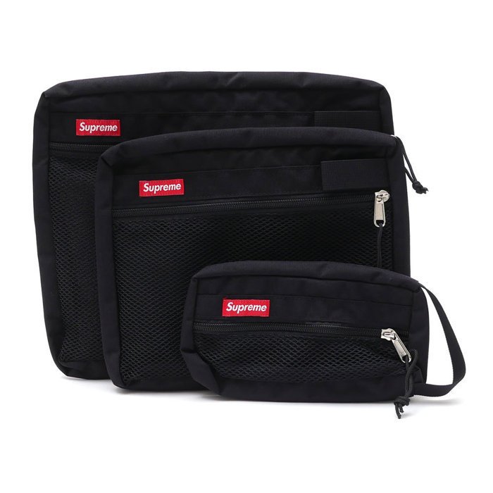 HOMIEZ】SUPREME Mesh Organizer Bags Bag【SUP_ACC079】三件組收納包