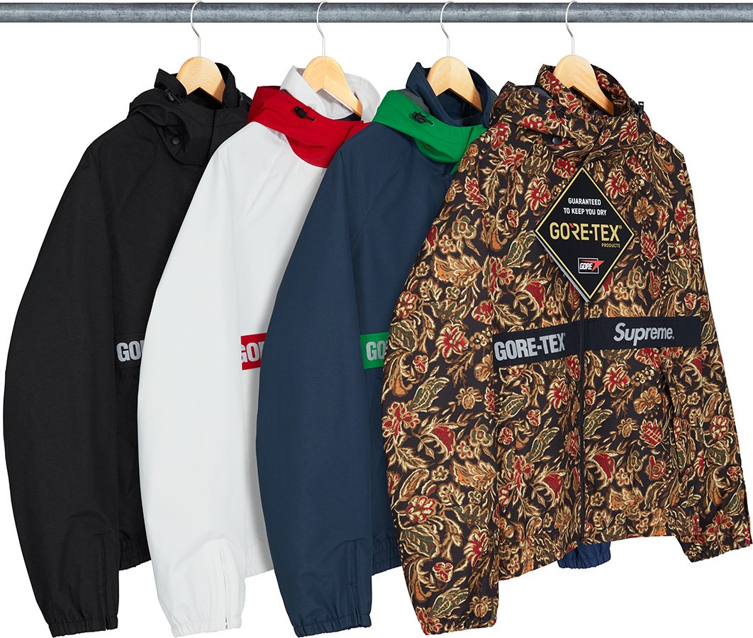 超搶手】全新正品2018 Supreme GORE-TEX Court Jacket 聯名帽可拆防風