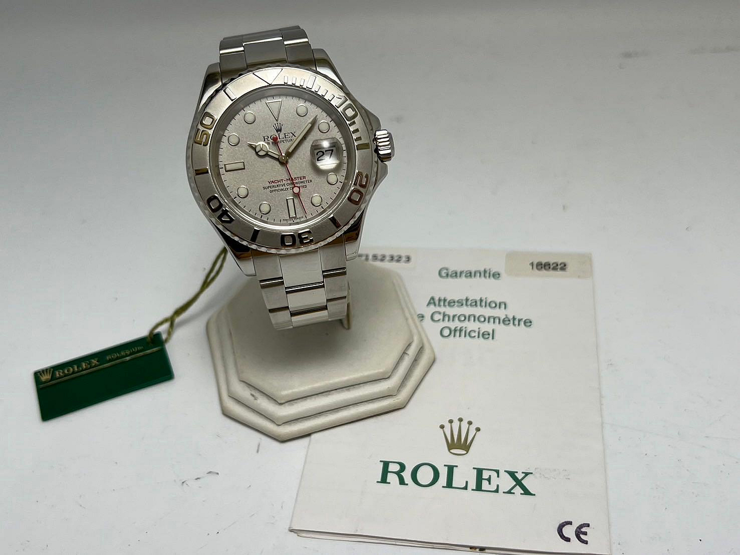 【黃忠政名錶】 勞力士 Rolex 16622 yacht master 40mm F字序號 已整理如新 附原廠2004保單