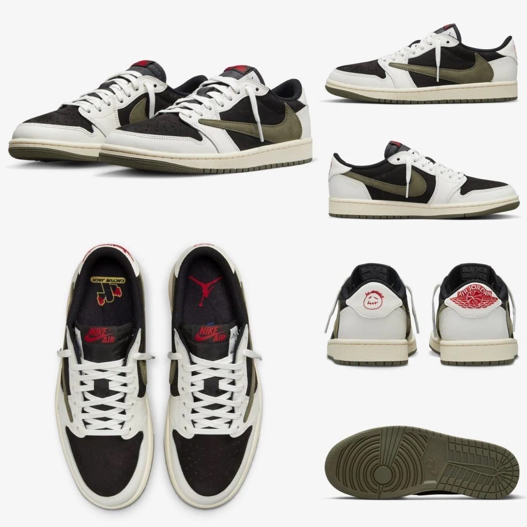 年度鞋王 WMNS AIR JORDAN 1 LOW OG SP OLIVE 白黑橄欖綠 DZ4137-106