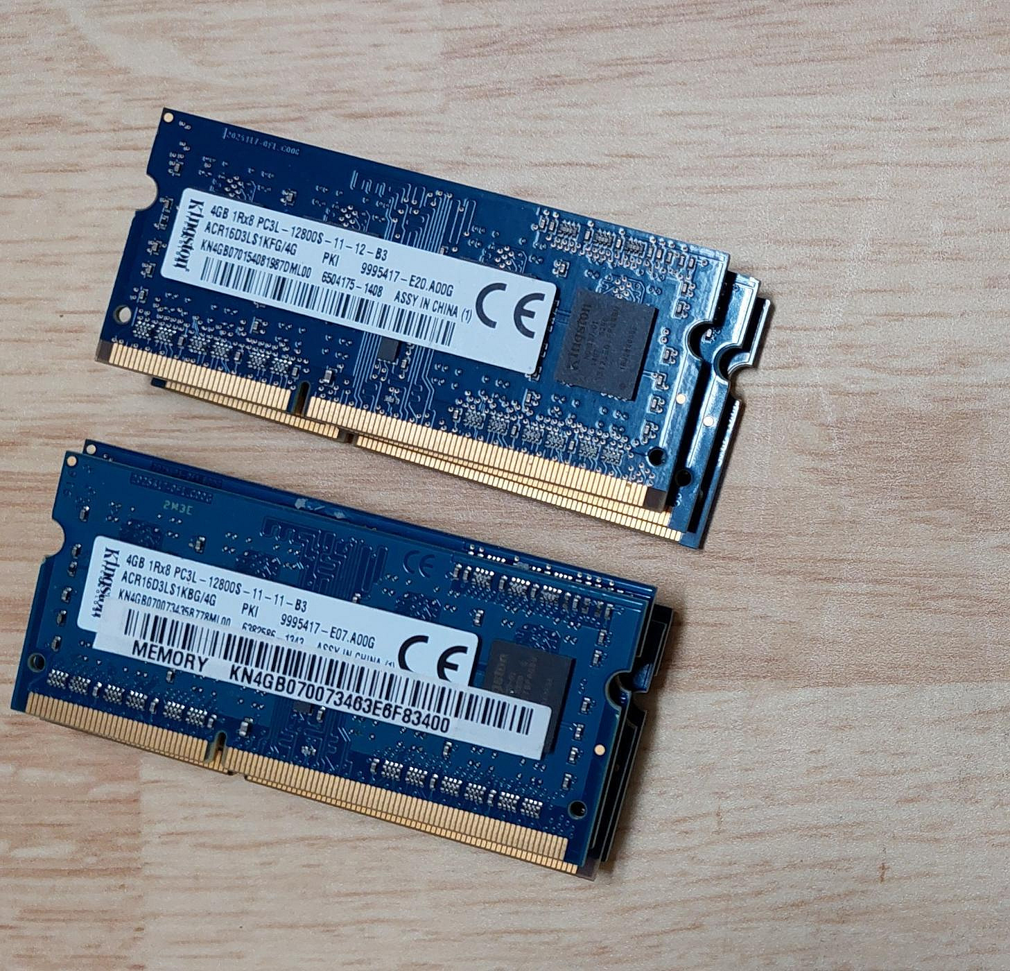 【Kingston 金士頓】DDR3L 1600 4G PC3L-12800S 雙面顆粒 筆電/筆記型記憶體 4GB