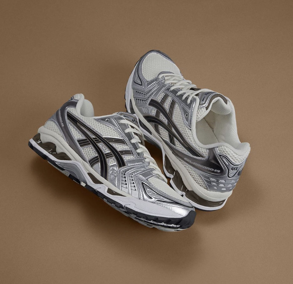 全新Asics GEL-Kayano 14 Cream Black 黑白銀男女同款1201A019