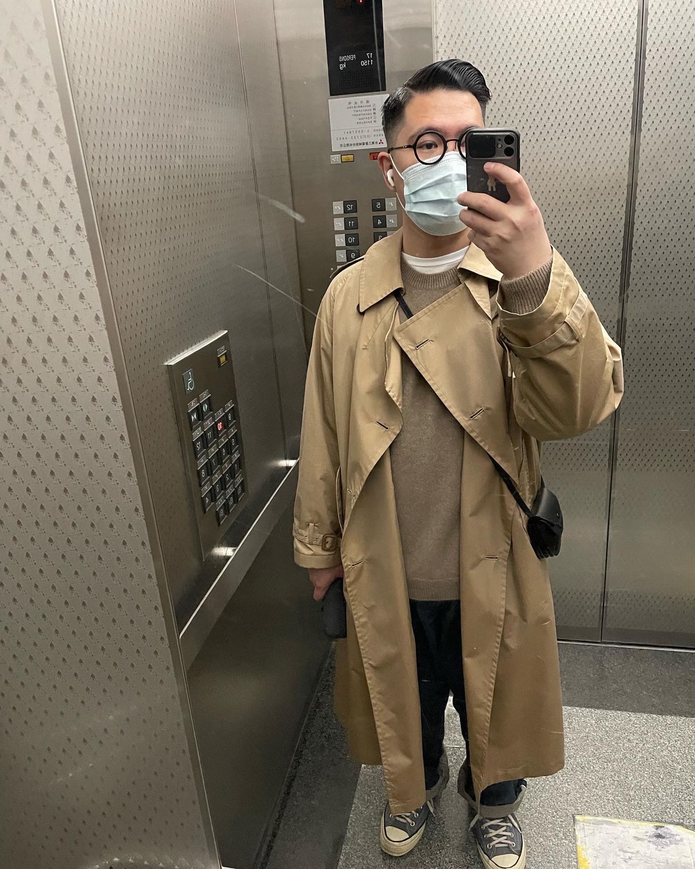 少穿近全新20SS AURALEE FINX POLYESTER BIG TRENCH COAT（BEIGE