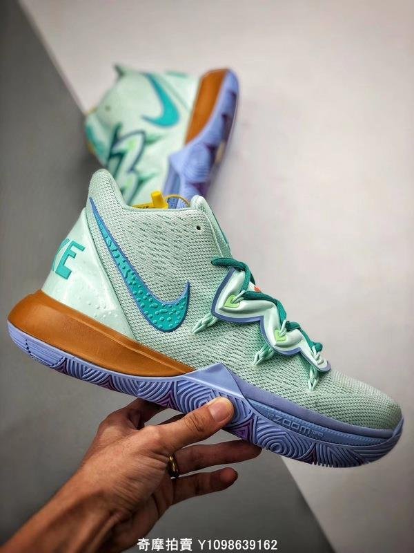 Nike Kyrie 5 “Spongebob Squarepants”淺綠章魚哥經典時尚休閒籃球鞋