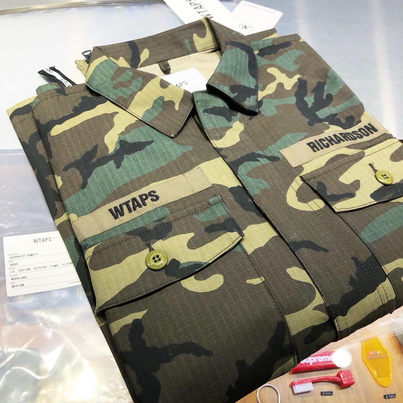 WTAPS BUDS RIPSTOP. CAMO. Richardson